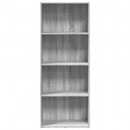 Berkfield Home Decorative Bookcase Grey Sonoma 60x30x152 cm Engineered Wood - Size: 60 x 30 x 152 cm - thumbnail 4