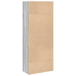 Berkfield Home Decorative Bookcase Grey Sonoma 60x30x152 cm Engineered Wood - Size: 60 x 30 x 152 cm - thumbnail 6
