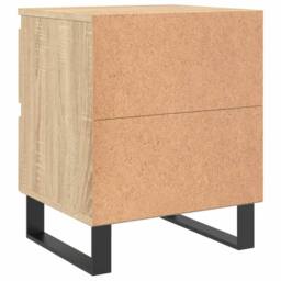 Berkfield Home Bedside Cabinets 2 pcs Sonoma Oak 40x35x50 cm Engineered Wood in Light Brown - Size: 40 x 35 x 50 cm - thumbnail 8