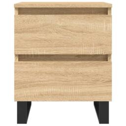 Berkfield Home Bedside Cabinets 2 pcs Sonoma Oak 40x35x50 cm Engineered Wood in Light Brown - Size: 40 x 35 x 50 cm - thumbnail 5