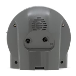 Acctim Arlo Non-Ticking Sweep Luminous Tipped Hands Analogue Backlight Alarm Clock in Grey - thumbnail 3