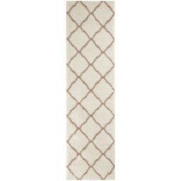 THE RUGS Soft Moroccan Shaggy Rugs & Runners Ivory & Beige Living Room - Size: 120 cm diameter - thumbnail 8