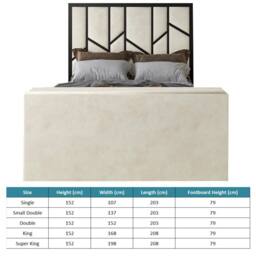 KDMD Sherlock Luxe Upholstered Cream Television Bed Frame - Size: Single - thumbnail 6