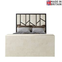 KDMD Sherlock Luxe Upholstered Cream Television Bed Frame - Size: Single - thumbnail 5