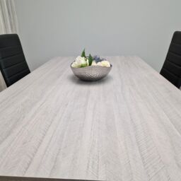 KOSY KOALA Modern Rectangle Dining Table Set With 4 Black Chairs Dining Room Furniture in Brown - thumbnail 5