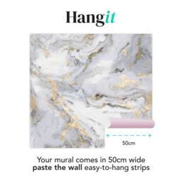 Superfresco Easy Gilded Stone Grey Gold Print To Order 3m x 2.8m Mural - thumbnail 3