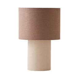 ValueLights Bobby Colour Clash Duo Fabric Table Lamp in Natural - thumbnail 6