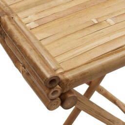 Berkfield Home Folding Tray Table 70.5x42.5x80 cm Bamboo in Brown - thumbnail 9