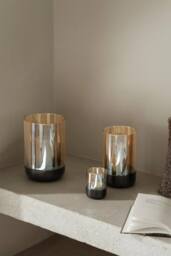 Blomus CALMA Lantern Size M - Burned Metal in Bronze - thumbnail 3