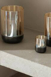Blomus CALMA Lantern Size M - Burned Metal in Bronze - thumbnail 4