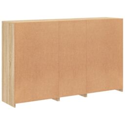 Berkfield Home Sideboard with LED Lights Sonoma Oak 162x37x100 cm in Brown - Size: 162 x 37 x 100 cm - thumbnail 8