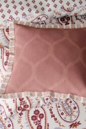 Sanderson 'Jamilia' Cotton Cushion in Pink - thumbnail 2