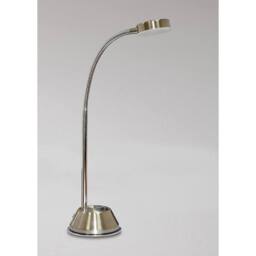 Netlighting Tobias Table Lamp 3W LED 3000K 300lm Nickel Frosted Acrylic Chrome in Grey - thumbnail 2