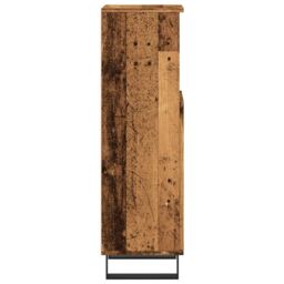 Berkfield Home Bathroom Cabinet Old Wood 30x30x100 cm Engineered Wood in Brown - Size: 30 x 30 x 100 cm - thumbnail 5
