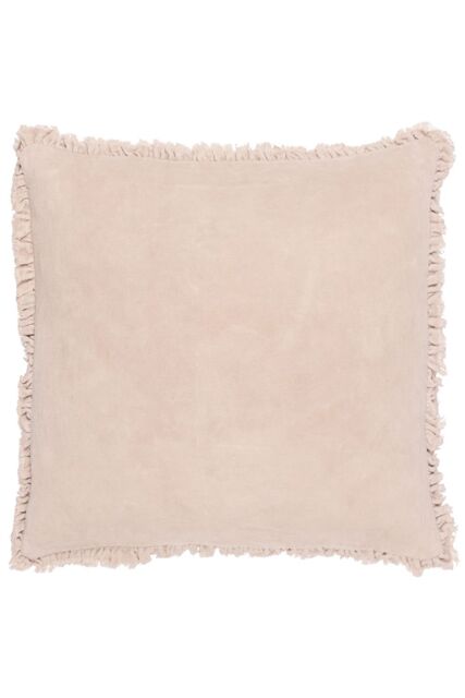 Yard Bertie 100% Cotton Velvet Cushion in Natural - Size: 45 cm x 45 cm - image 1