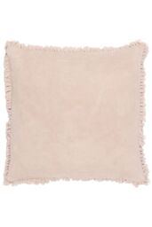 Yard Bertie 100% Cotton Velvet Cushion in Natural - Size: 45 cm x 45 cm - thumbnail 1