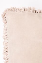 Yard Bertie 100% Cotton Velvet Cushion in Natural - Size: 45 cm x 45 cm - thumbnail 4