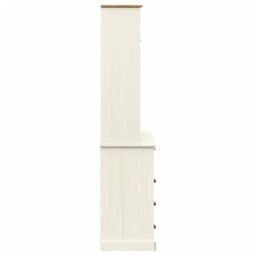 Berkfield Home Highboard VIGO White 80x40x176 cm Solid Wood Pine - Size: 80 x 40 x 176 cm - thumbnail 6