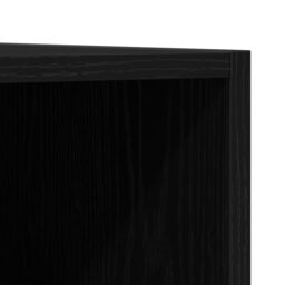 Berkfield Home Record Cabinet Black Oak 84, 5x38x89 cm Engineered Wood - Size: 5 x 38 x 89 cm - thumbnail 5