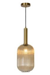 Lucide 'MALOTO' Dimmable Adjustable Indoor Stylish Retro Pendant Light 1xE27 in Orange