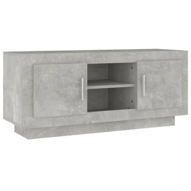 Berkfield Home TV Cabinet Concrete Grey 102x35x45 cm Engineered Wood - Size: 102 x 35 x 45 cm - image 1