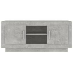 Berkfield Home TV Cabinet Concrete Grey 102x35x45 cm Engineered Wood - Size: 102 x 35 x 45 cm - thumbnail 5