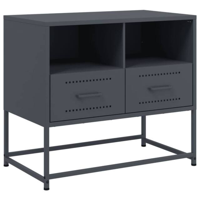 Berkfield Home TV Cabinet Anthracite 68x39x60.5 cm Steel in Dark Grey - image 1