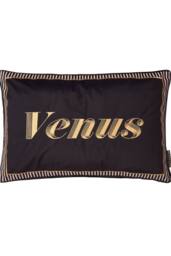 Laurence Llewelyn-Bowen 'Venus Signature' Velvet Filled Cushion in Black - Size: 40 cm x 60 cm - thumbnail 2