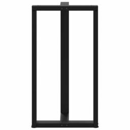 Berkfield Home Modern Bar Table Legs T-Shaped¬†2 pcs Black 60x35x(110-111) cm Steel - thumbnail 6