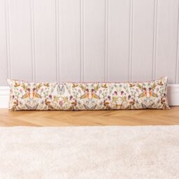 Evans Lichfield Mirrored Robin Watercolour Printed Velvet Draught Excluder in Orange - thumbnail 2