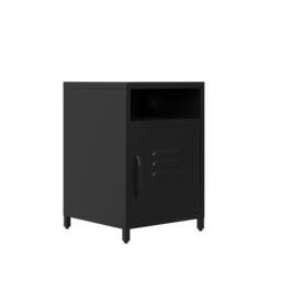 Lemon Pavilion Furniture Dillon Bedside Cabinet - Steel - Black - Flat Packed - thumbnail 3