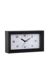 PRESENT TIME Karlsson Alarm Clock Lujo Rectangle - Black - thumbnail 4