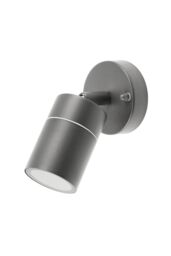 CGC Lighting 'Mia' Dark Grey Stainless Steel GU10 Adjustable Outdoor Wall Light IP44 - thumbnail 4