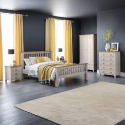 Cheshire Premium Westbury 2 Door & 1 Drawer Wardrobe in Elephant Grey - thumbnail 9