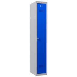 Phoenix Safe Company Personal Locker Grey Body & Blue Door with Key Lock, PL1130GBK - Size: 180 cm x 100 cm - thumbnail 1