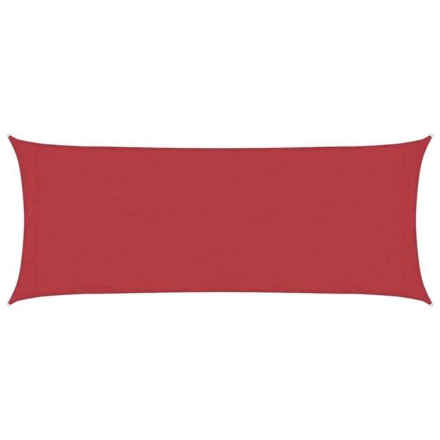 Berkfield Home Sunshade Sail 160 g/m ² Red 2x5 m HDPE