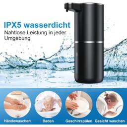 NESTLUNE 380ML Automatic Soap Dispenser in Black - thumbnail 6
