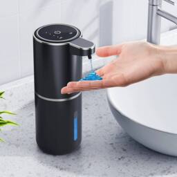 NESTLUNE 380ML Automatic Soap Dispenser in Black - thumbnail 1