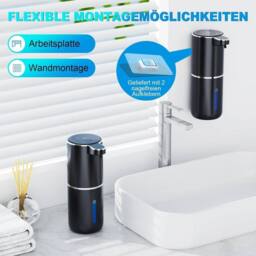 NESTLUNE 380ML Automatic Soap Dispenser in Black - thumbnail 5