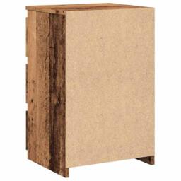 Berkfield Home Bedside Cabinet Old Wood 40x35x62.5 cm Engineered Wood in Brown - thumbnail 7