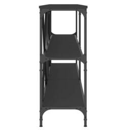 Berkfield Home Console Table Black 200x30x75 cm Engineered Wood & Iron - Size: 200 x 30 x 75 cm - thumbnail 5