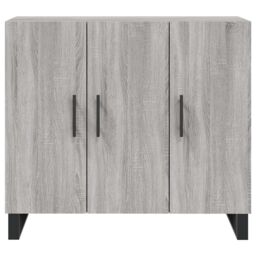 Berkfield Home Sideboard Grey Sonoma 90x34x80 cm Engineered Wood - Size: 90 x 34 x 80 cm - thumbnail 6
