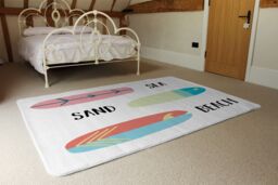 Benjamin Tate Design Sea, Sand, Surf, Beach Designer Rug in Natural - Size: Large - thumbnail 3