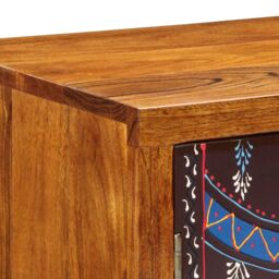 Berkfield Home Sideboard Multicolour 50x35x60 Solid Wood Acacia - thumbnail 8
