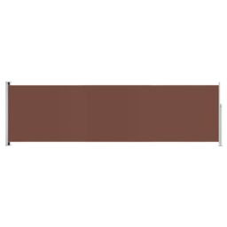 Berkfield Home Patio Retractable Side Awning 180x600 cm Brown - thumbnail 2