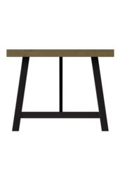 FWStyle Lowry 2M Large Pine Fixed Top Dining Table (H) 76 (W) 200 (D) 100cm in Brown - thumbnail 3