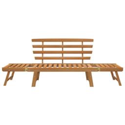 Berkfield Home Suitable Garden Bench 2-in-1 190 cm Solid Acacia Wood in Brown - thumbnail 4