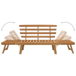 Berkfield Home Suitable Garden Bench 2-in-1 190 cm Solid Acacia Wood in Brown - thumbnail 9