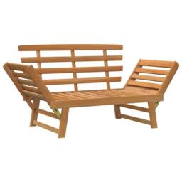 Berkfield Home Suitable Garden Bench 2-in-1 190 cm Solid Acacia Wood in Brown - thumbnail 8