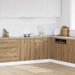 Berkfield Home Durable Drawer Bottom Cabinet Artisan Oak 30x46x81.5 cm Engineere in Brown - thumbnail 2